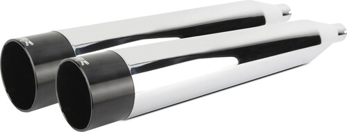 TBR COMP S SLIP-ON TOURING TC CHROME W/BLK ALUMINUM END CAP