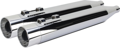 TBR COMP S SLIP-ON TOURING TC CHROME W/POL END CAP