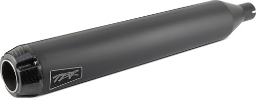 TBR COMP S 2IN1 EXHAUST TOURING M8 BLACK W/CF END CAP