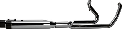 TBR COMP S 2IN1 W/GHOST TOURING M8 CHROME W/BLACK END CAP