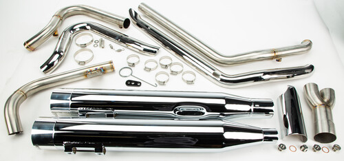 TBR COMP S 2IN1 W/GHOST TOURING M8 CHROME W/POL END CAP