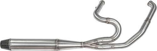SAWICKI 2IN1 TWIN CAM FLT MID LENGTH PIPE BRUSHED SS