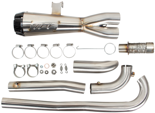 TBR COMP S 2IN1 EXH SPORTSTER S BRUSHED W/CF END CAP