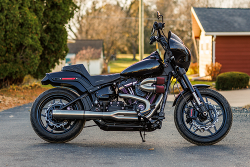 FIREBRAND GRAND PRIX 2-1 BLACK RACE ONLY M8 SOFTAIL `18-23 W/FWDS