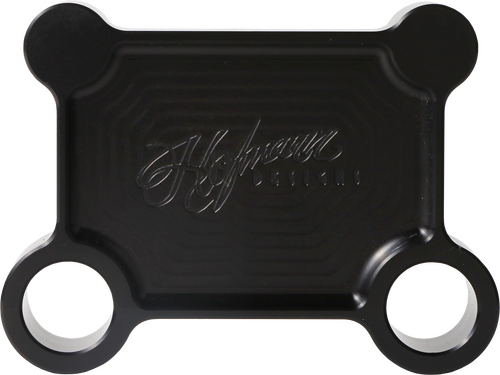 HOFMANN DESIGNS H/D BILLET PULL BACK PLATE BLACK BATWING