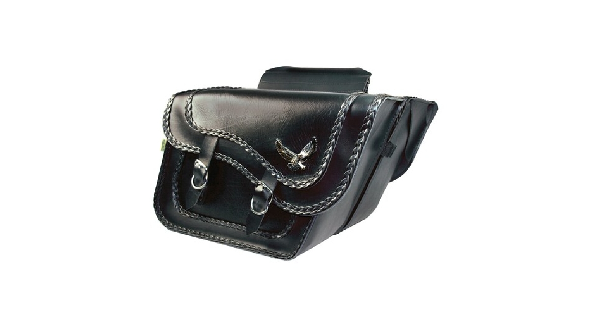 WILLIE & MAX SADDLEBAG SUPER SLANT BLACK MAGIC 16