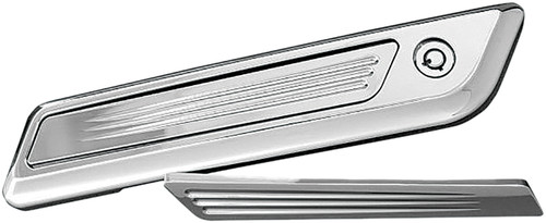 ACCUTRONIX SPEED BALL SADDLEBAG LATCH INSERTS CHROME