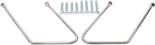 HARDDRIVE SADDLEBAG SUPPORTS CHROME TWO BOLT SOFTAIL