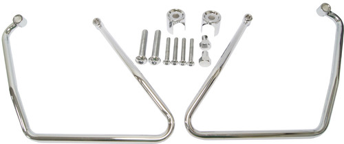 HARDDRIVE SADDLEBAG SUPPORTS CHROME EARLY SPORTSTER