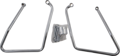 HARDDRIVE SADDLEBAG SUPPORTS CHROME LATE SPORTSTER