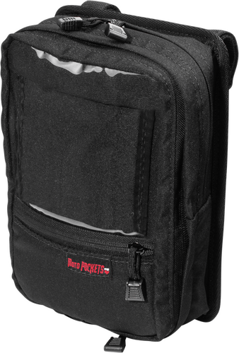 MOTO POCKETS UTILITY BAR BAG BLACK 7.5X10.5X3