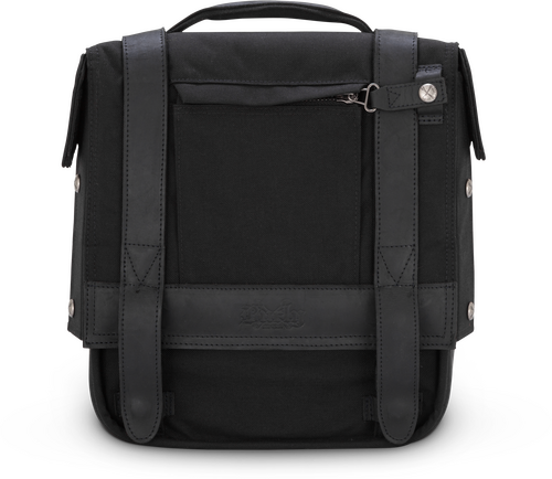 BURLY BRAND SINGLE SADDLEBAG BLACK