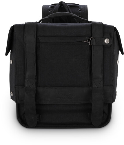 BURLY BRAND THROWOVER SADDLEBAG BLACK