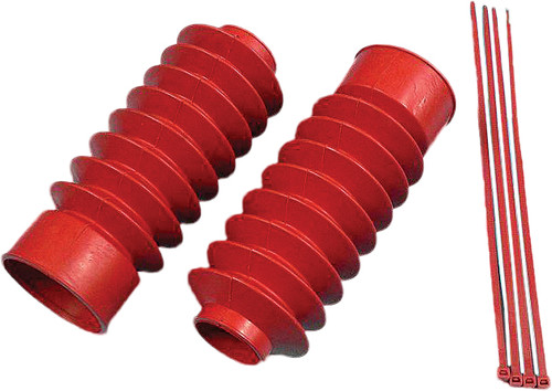 HARDDRIVE CUSTOM 230MM FORK BOOT RED 41MM FORKS