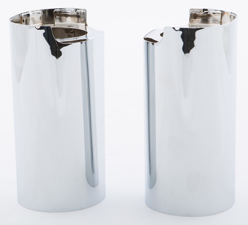 HARDDRIVE UPPER FORK TUBE COVERS CHROME TOURING 14-UP