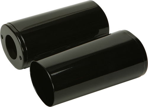 HARDDRIVE UPPER FORK TUBE COVERS BLACK TOURING 84-13 FLST 86-14