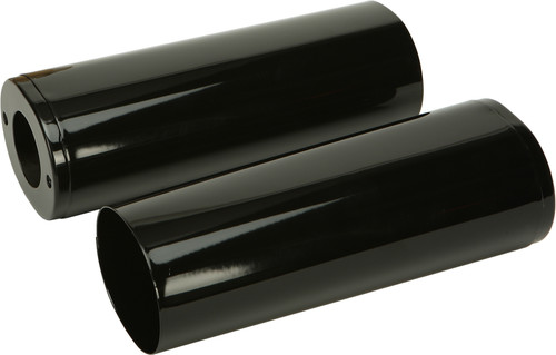 HARDDRIVE UPPR FORK TUBE COVERS BLACK +2 TOURING 84-13 FLST 86-14