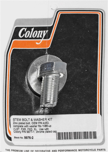 COLONY MACHINE STEM BOLT & WASHER KIT FLST FXR FXD XL 86-UP