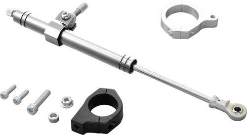 HARDDRIVE STEERING DAMPER 06-17 FXD SILVER