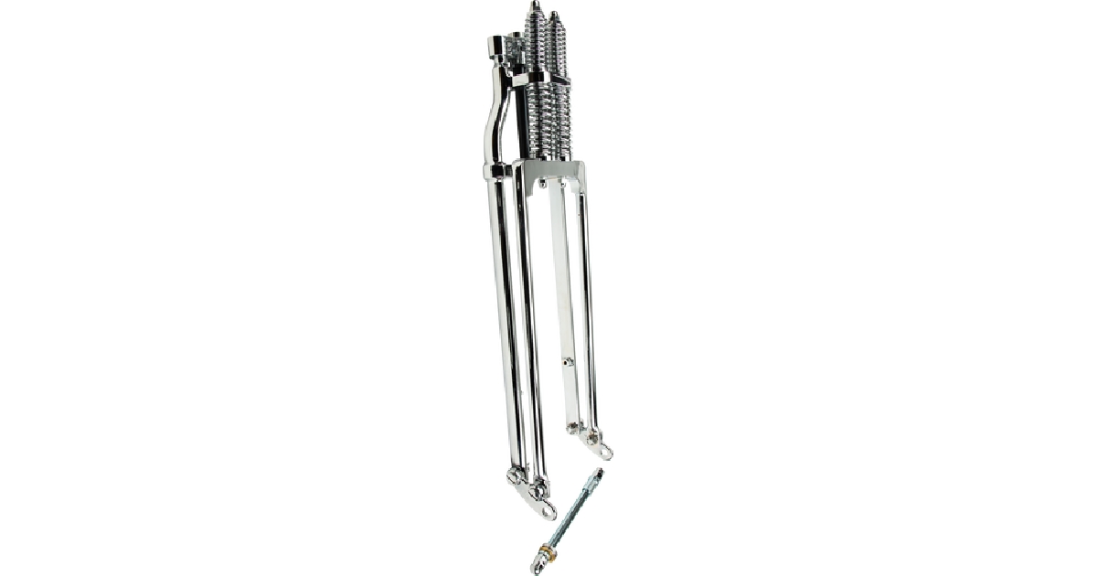 HARDDRIVE SPRINGER FORK TAPERED LEG +2 CHROME