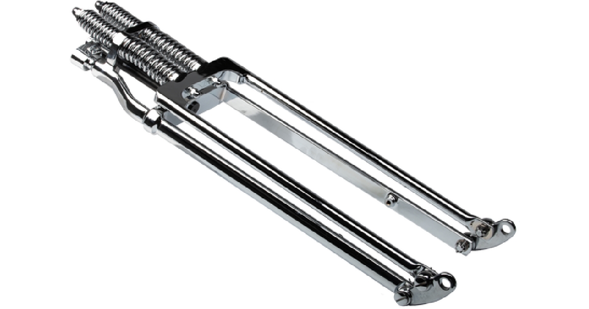 HARDDRIVE SPRINGER FORK TAPERED LEG +6 CHROME