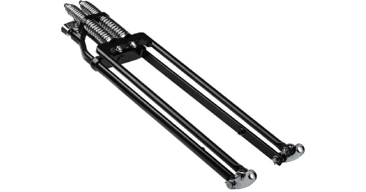 HARDDRIVE SPRINGER FORK TAPERED LEG +6 BLACK