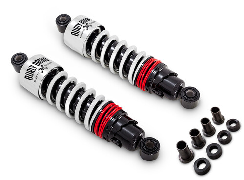 BURLY BRAND SLAMMER PLUS SHOCKS 11.5" CHROME FLT 97-22