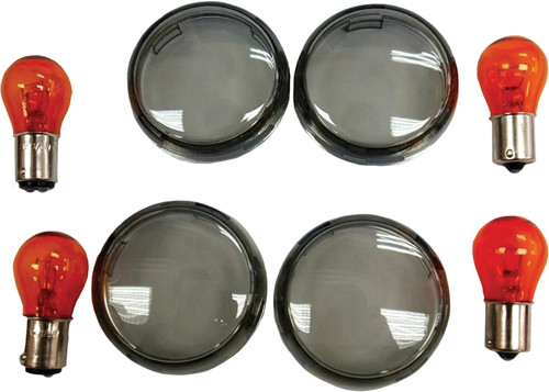 HARDDRIVE SMOKED TURN SIGNAL LENS KIT BULLET