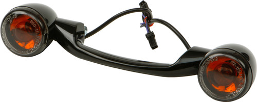 HARDDRIVE TURNSIGNAL LIGHT BAR BLACK W/SMOKE LENSES