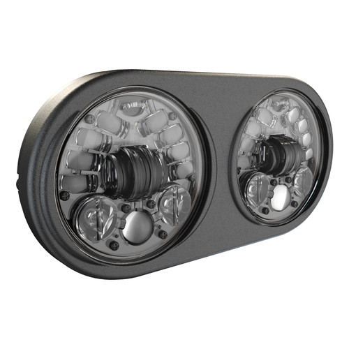 JW SPEAKER ADAPTIVE LED HEADLIGHT FOR `98-13 ROAD GLIDE BLACK