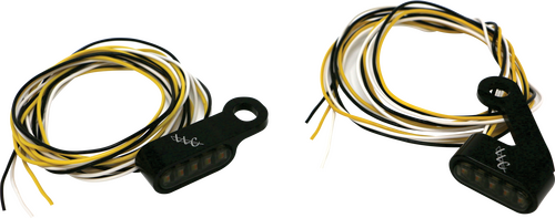 LETRIC LIGHTING CO SWITCHBACK LED TURN SIGNAL BLACK  WHITE RUN/AMBER TURN