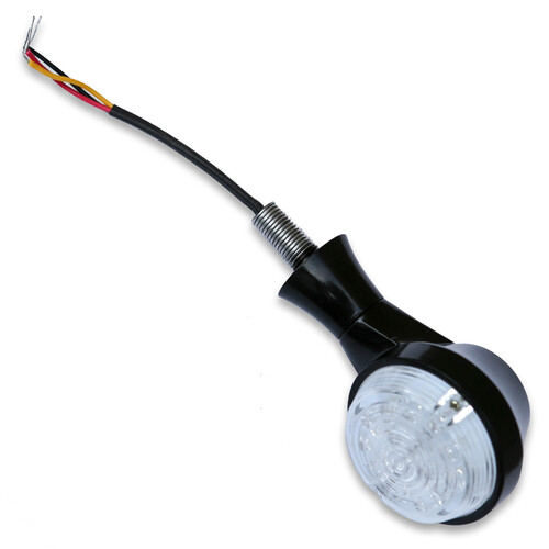 BURLY BRAND LED TURN SIGNAL AMBER UNIV BLACK PR
