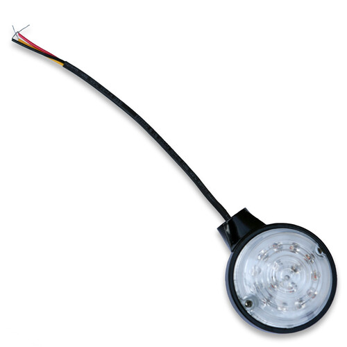 BURLY BRAND LED TURN SIGNAL CLEAR /AMBER FRONT BLACK PR