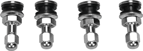FIRE POWER VALVE STEMS CHROME 4/PK