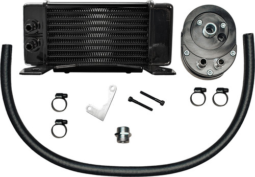 JAGG LOWMOUNT 10-ROW OIL COOLER BLACK