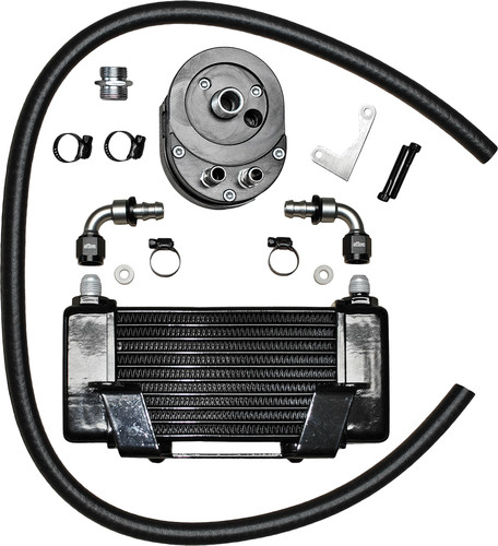 JAGG LOWMOUNT 10-ROW OIL COOLER BLACK