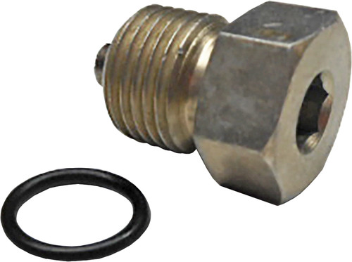 COLONY MACHINE TRANS DRAIN PLUG ZINC OVERSIZE BIG TWIN 00-UP 9/16-18 THREAD