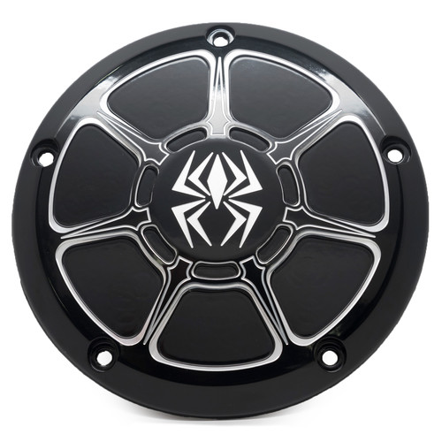 REKLUSE RACING DERBY COVER BLACK GLOSS BIG TWIN 99-17 EX LOW PROFILE
