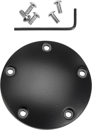 HARDDRIVE POINT COVER SATIN BLACK 99-17 TWIN CAM