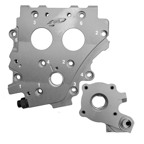 ROCKET PERFORMANCE GARAGE LLC OIL PUMP AND CAM PLATE `07-17 TWIN CAM