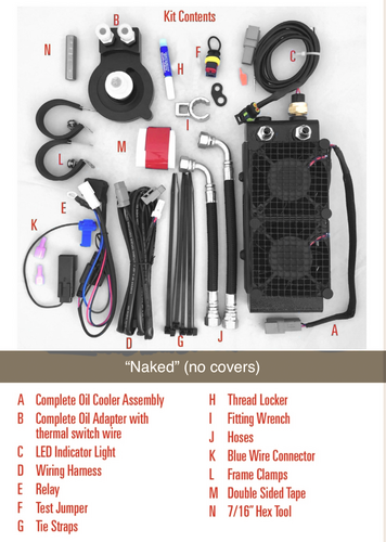 ULTRACOOL NAKED OIL COOLER M8 `17-23
