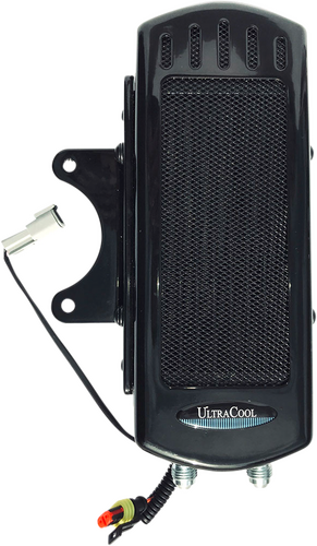 ULTRACOOL SIDE MOUNT OIL COOLER M8 TOURING `17-23  GLOSS BLK
