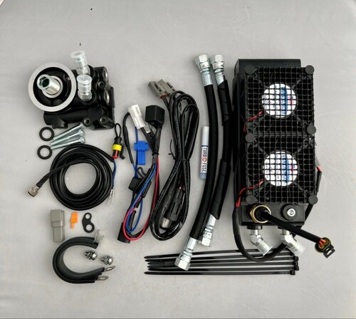 ULTRACOOL INDIAN OIL COOLER SIDE MOUNT NAKED