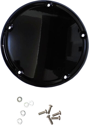 HARDDRIVE SMOOTH DERBY COVER GLOSS BLK M8 SOFTAIL OE#25700971